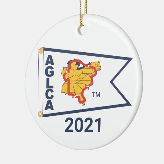 White Burgee (2021) keramisch Ornament (Links)