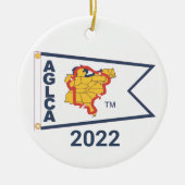 White Burgee (2022) Keramisch Ornament (Voorkant)