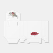 White Burgundy Orchid Wedding Bedankdoosjes (Uitgevouwen)