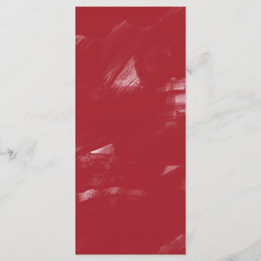 White Burgundy Orchid Wedding Menu (Achterkant)