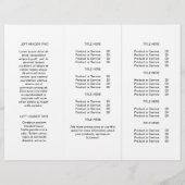 White Business Logo Marketing Trifold Brochure (Achterkant)