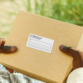 White Business Shipping Label