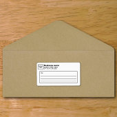 White Business Shipping Label