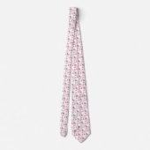 White Butterflies Neck Tie Stropdas (Achterkant)
