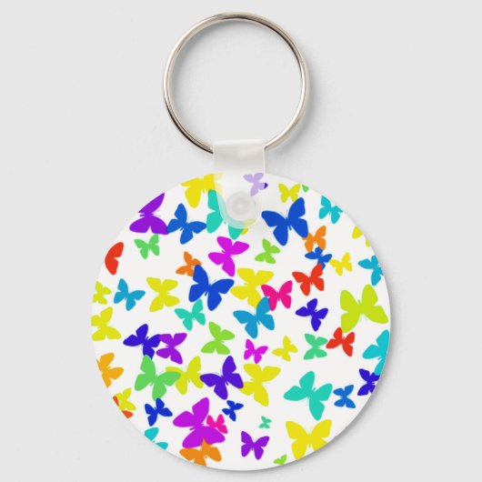 White Butterflies Sleutelhanger (Voorkant)
