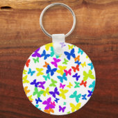White Butterflies Sleutelhanger (Voorkant)