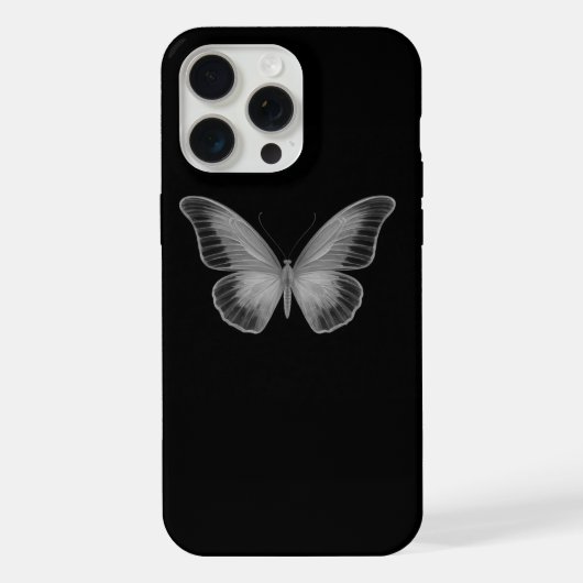 White Butterfly Effect iPhone 15 Pro Max hoesje iPhone Hoesje (Achterkant)