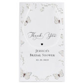 White Butterfly Garden Vrijgezellenfeest dank u Klein Cadeauzakje (Achterkant)