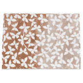 White Butterfly Pattern Groot Cadeauzakje (Voorkant)