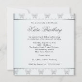 White Butterfly Sweet 16 Verjaardagsfeest Kaart (Achterkant)