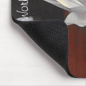 White Cactus Flower Photo Custom Muismat (Hoek)