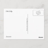 White Cala Lily Briefkaart (Achterkant)