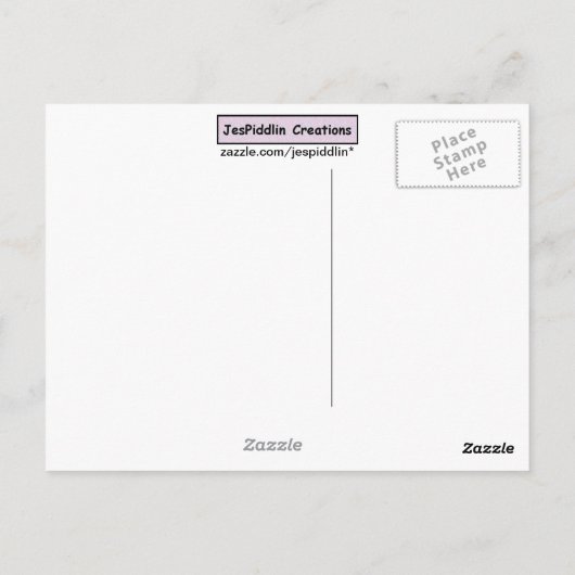 White Calf Briefkaart (Achterkant)