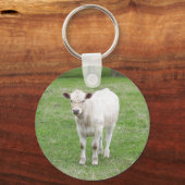 White Calf Keyring / Sleutelhanger (Voorkant)