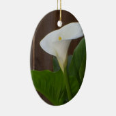 White Cali Lily Keramisch Ornament (Rechts)