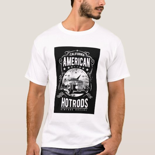 White California American Hotrods Shirt (Voorkant)