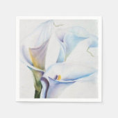 WHITE CALLA LELIES PAPIEREN SERVETTEN (Voorkant)