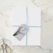 WHITE CALLA LIES GIFT LABELS CADEAULABEL (Met Touw)