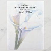 WHITE CALLA LIES  LETTERHEAD PERSOONLIJK BRIEFHOOFD (Voorkant)