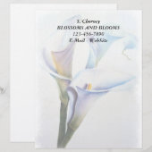 WHITE CALLA LIES  LETTERHEAD PERSOONLIJK BRIEFHOOFD (Voorkant / Achterkant)