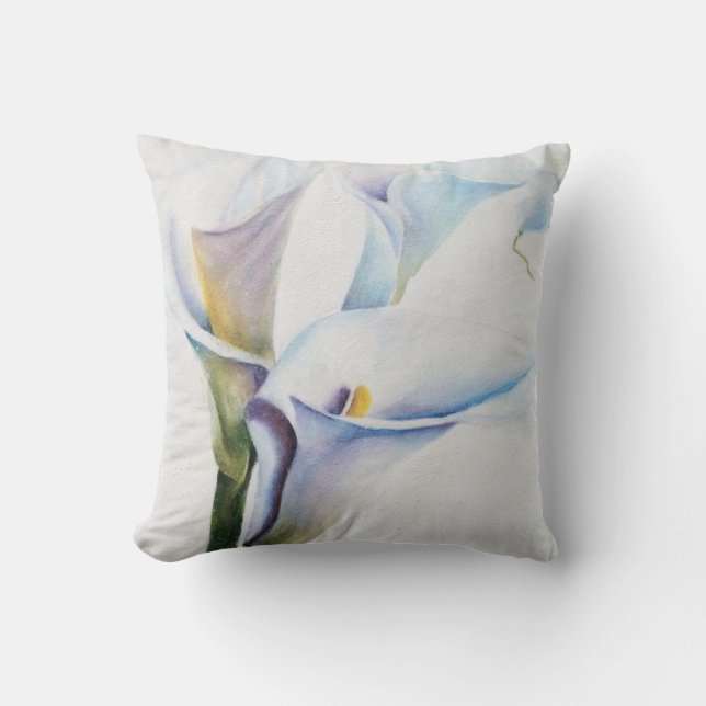 WHITE CALLA LIES PILLOW KUSSEN (Voorkant)