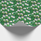 White Calla Lilies Cadeaupapier (Hoek)