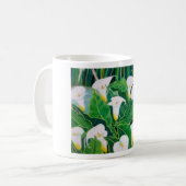 White Calla Lilies Koffiemok (Voorkant links)