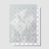 White Calla Lilies Wedding  Vellum Uitnodigingen (Offset (Uitnodiging))