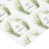 White Calla Lilies Wreath Wedding Decor Newlyweds Tafelkleed (Gekanteld)