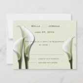 White Calla Lillies RSVP (Voorkant)
