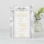 White Calla Lilly Invitations Kaart (Staand voorkant)