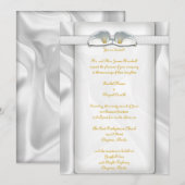 White Calla Lilly Invitations Kaart (Voorkant / Achterkant)