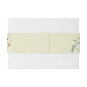 White Calla Lily and Greenery Eucalyptus Wedding Uitnodigingen Wikkel (Achterkant Voorbeeld)