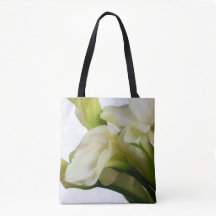 White Calla Lily Canvas tas lk