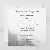 White Calla Lily Elegant Wedding Invitation Kaart (Achterkant)