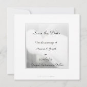 White Calla Lily Elegant Wedding Save the Date (Achterkant)