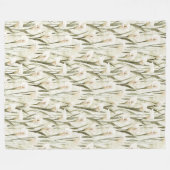 White Calla Lily Floral Fleece Deken (Voorkant (Horizontaal))