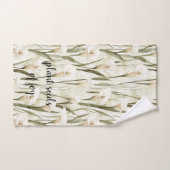 White Calla Lily Floral Joy Bad Handdoek (Handdoek)