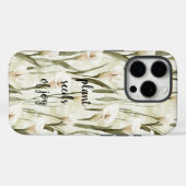 White Calla Lily Floral Joy Case-Mate iPhone Case (Achterkant (horizontaal))
