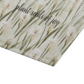 White Calla Lily Floral Joy Snijplank (Hoek)