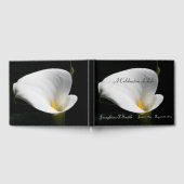 White Calla Lily Floral Memorial Service Gastenboek (Volledig)