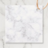 White Calla Lily Florals Bedankt voor je geld Bedankjes Labels (Achterkant)