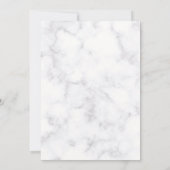 White Calla Lily Florals Wedding Invitation Save The Date (Achterkant)