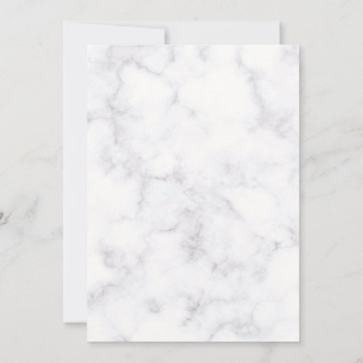 White Calla Lily Florals Wedding Invitation Save The Date (Achterkant)