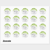 White Calla Lily Florals Wedding Ronde Sticker (Vel)