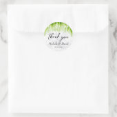 White Calla Lily Florals Wedding Ronde Sticker (Tas)