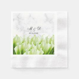 White Calla Lily Florals Wedding Servet