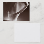 White Calla Lily Flower Black Achtergrond Visitekaartje (Voorkant / Achterkant)