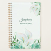 White Calla Lily gepersonaliseerd Planner (Voorkant)