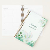 White Calla Lily gepersonaliseerd Planner (Display)